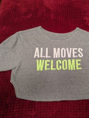 Grey Zumba crop Top